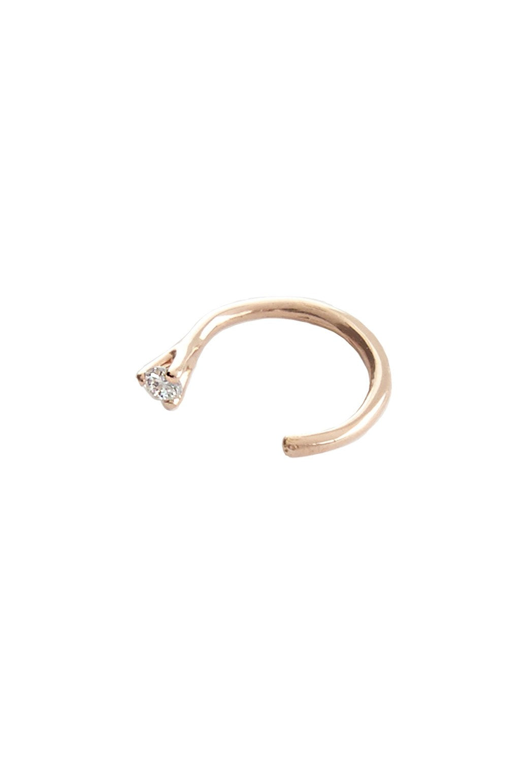 Piercing 3 garras de oro y diamante