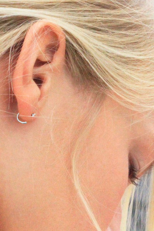 Piercing 3 garras de oro y diamante