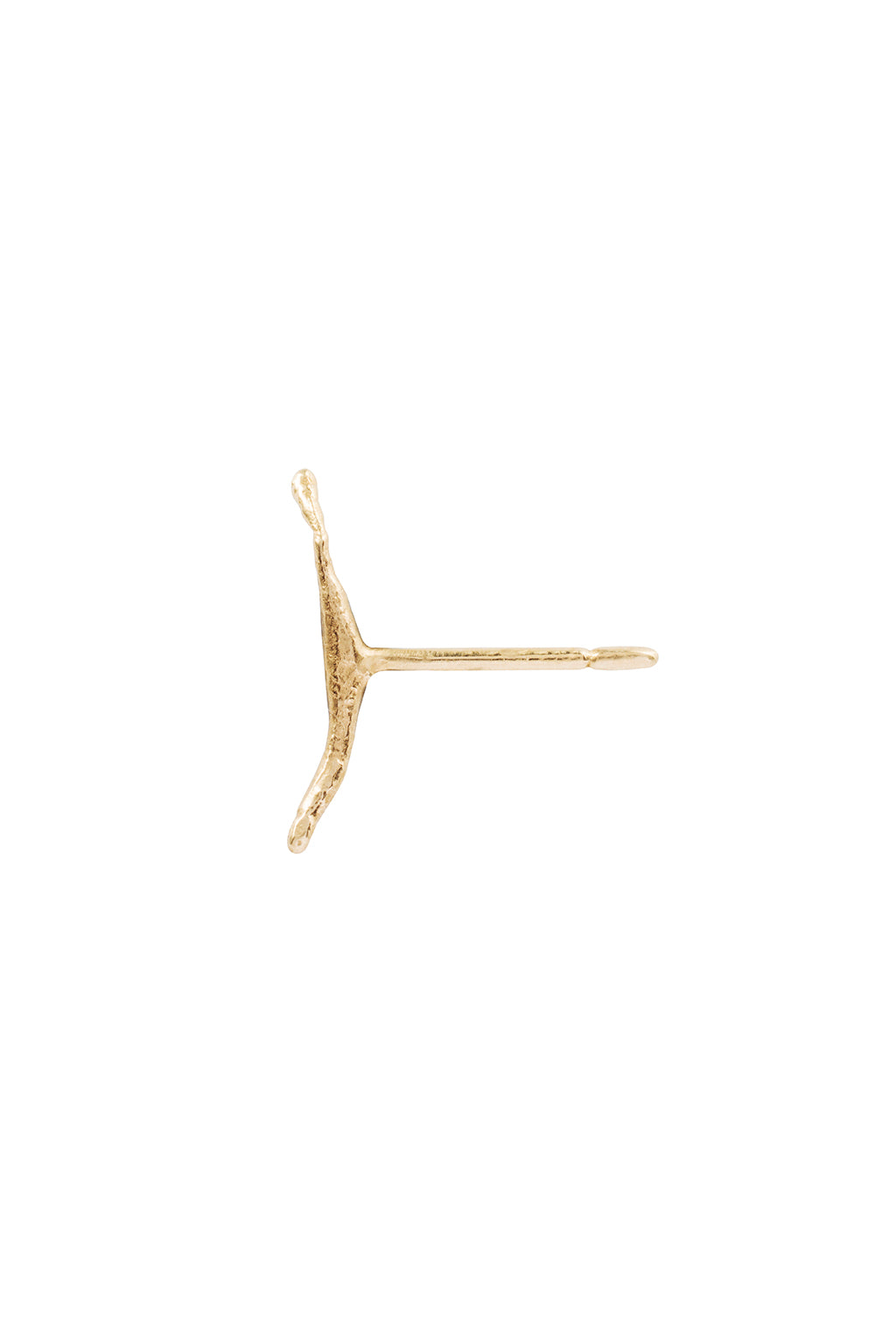 Pendiente Stick artisan de oro amarillo