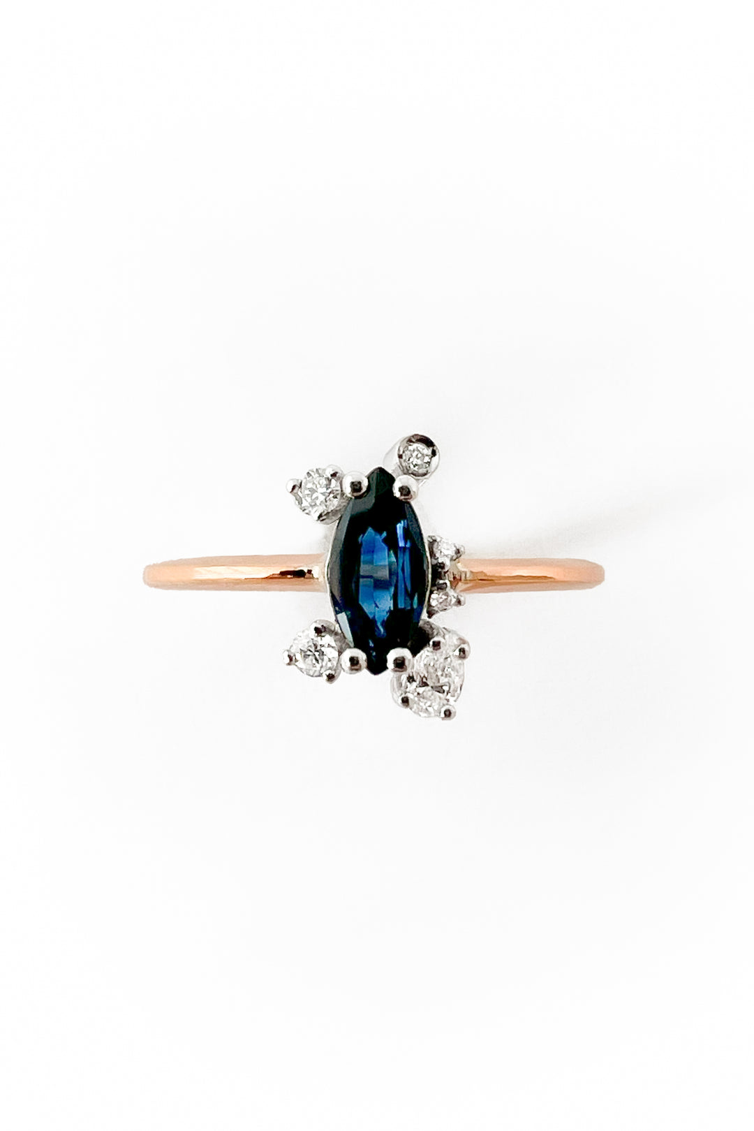 Anillo Big Star Marquise Sapphire  de oro