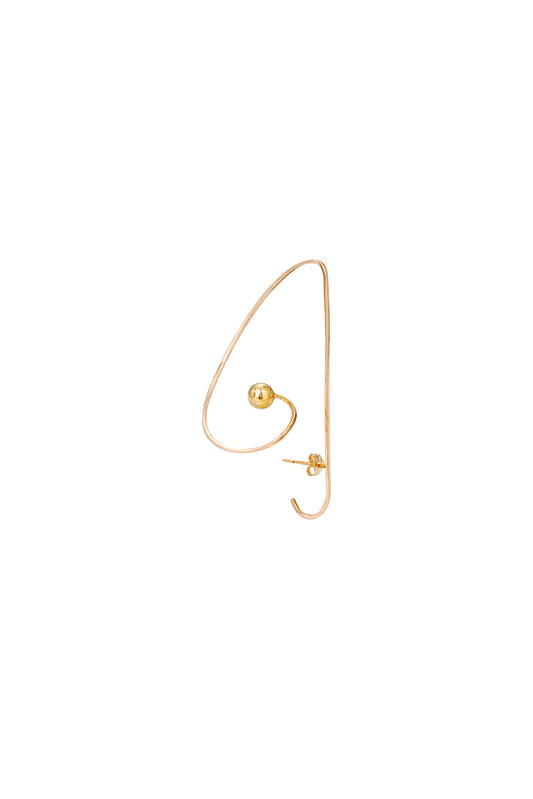 Pendiente Clef de oro