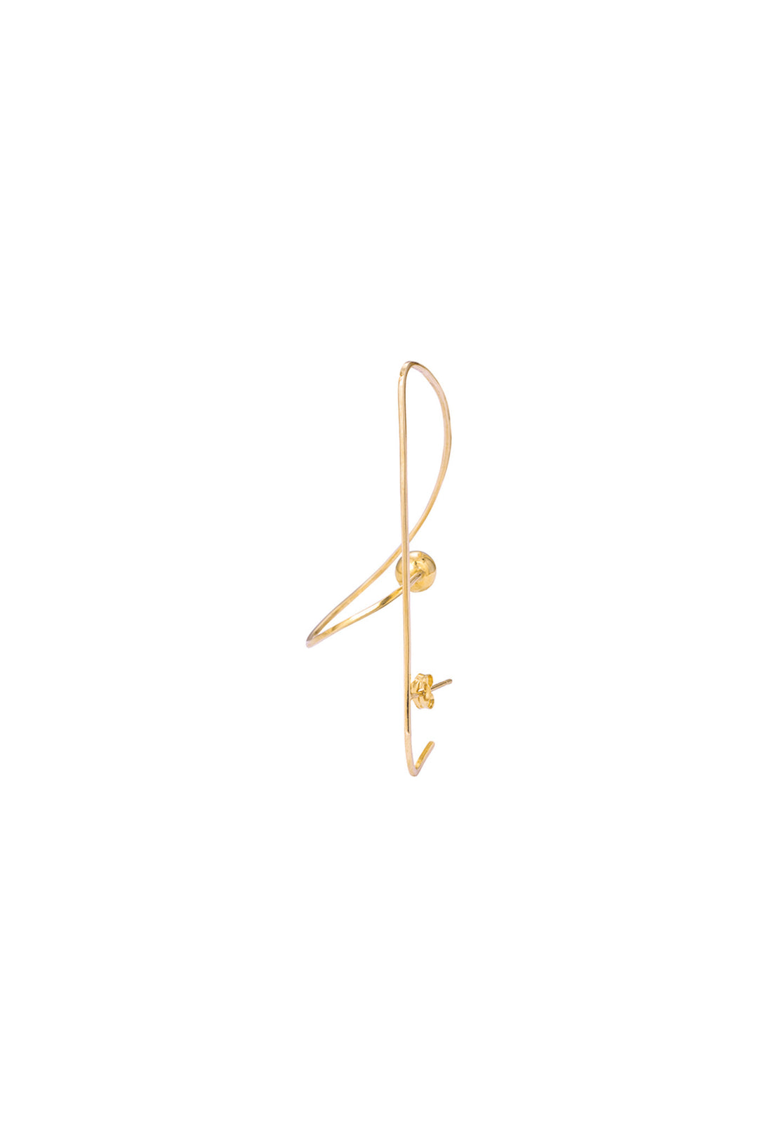 Pendiente Clef de oro