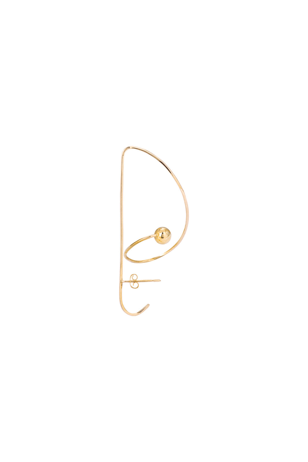Pendiente Clef de oro