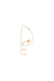 Pendiente Clef de oro