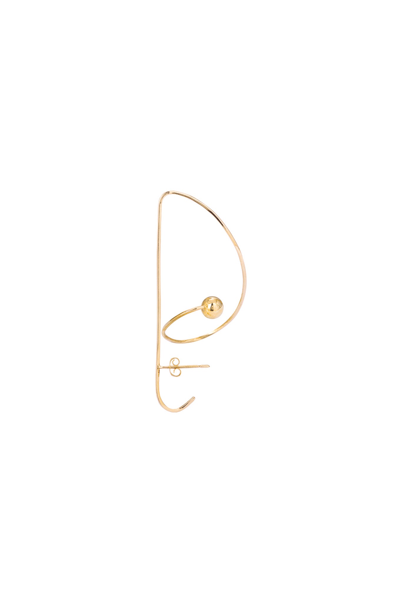 Pendiente Clef de oro