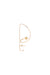 Pendiente Clef de oro