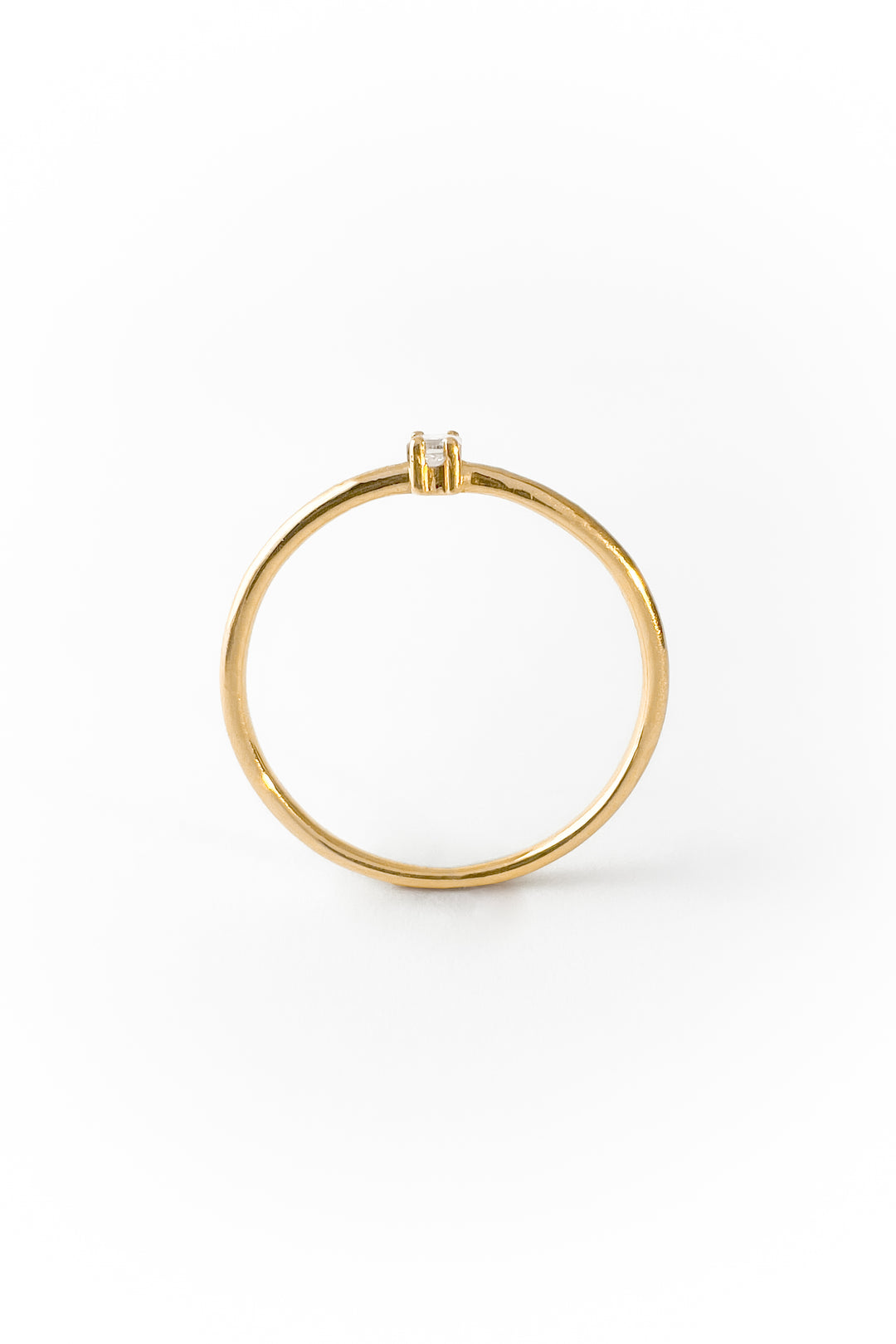 Anillo Cage diamond baguette de oro