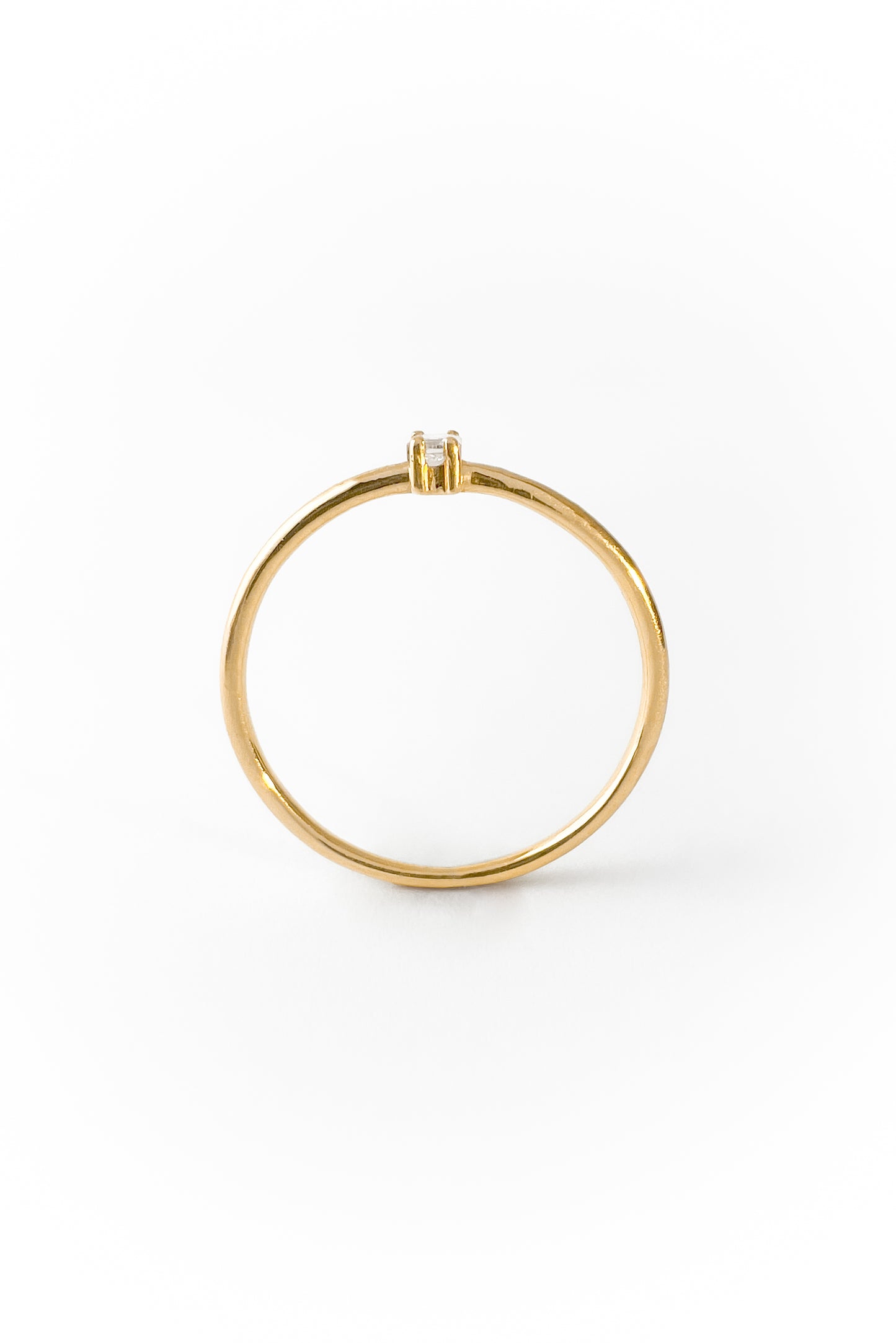 Anillo Cage diamond baguette de oro