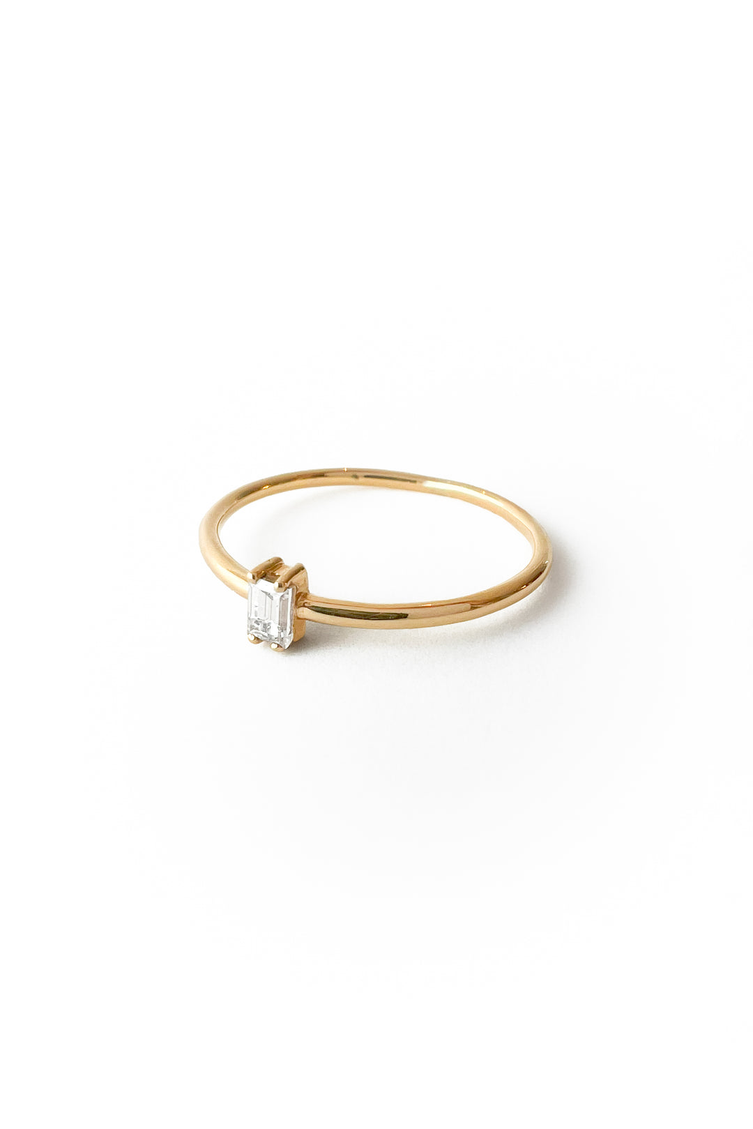 Anillo Cage diamond baguette de oro