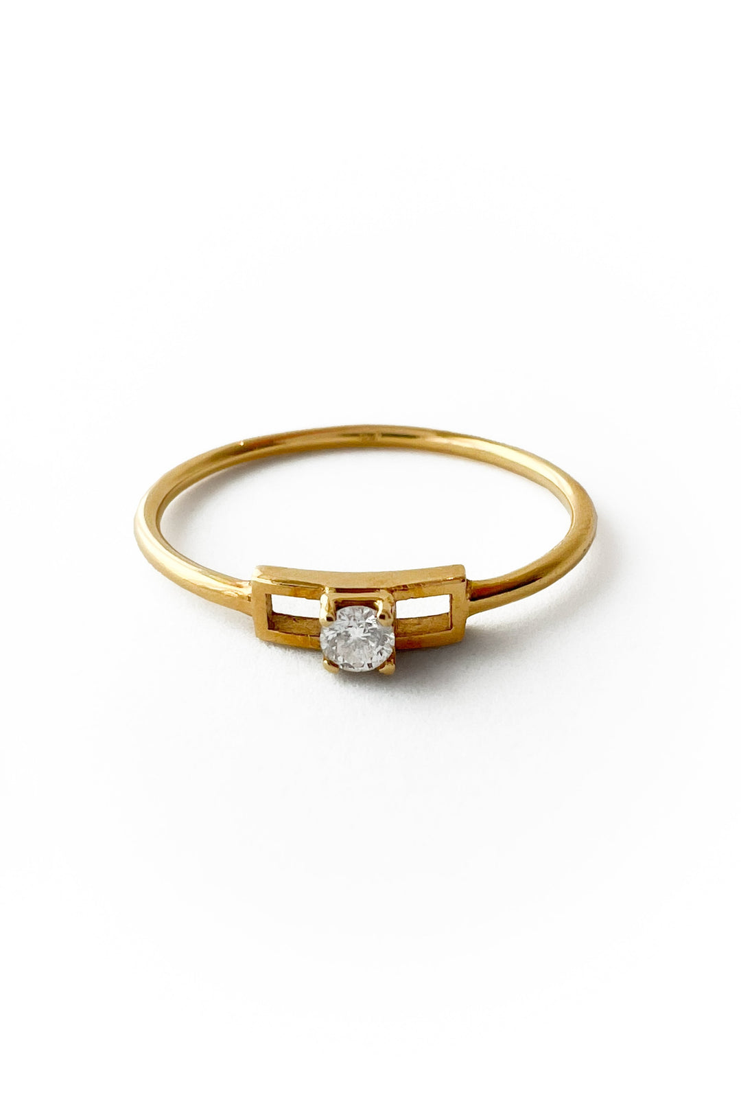Anillo Frame Diamond de oro