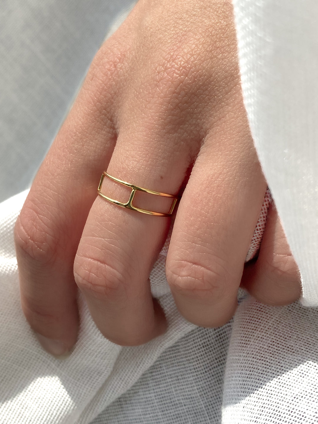 Anillo Doublestaff  de oro