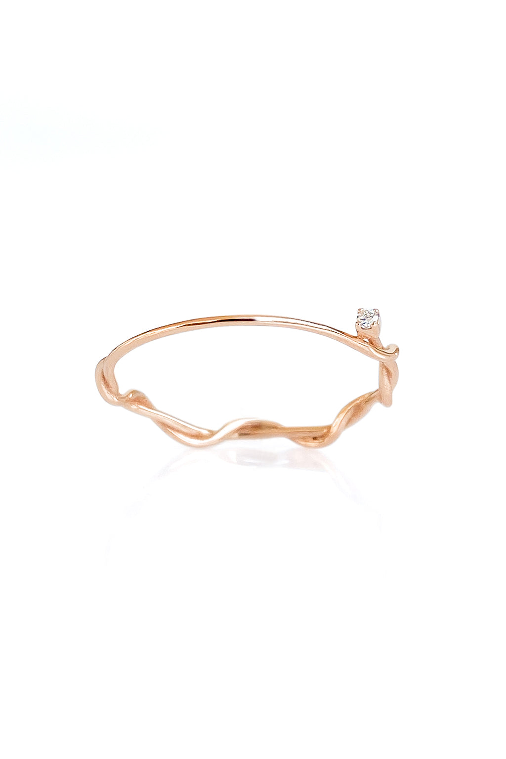 Anillo Small Miki diamante 1,3mm de oro