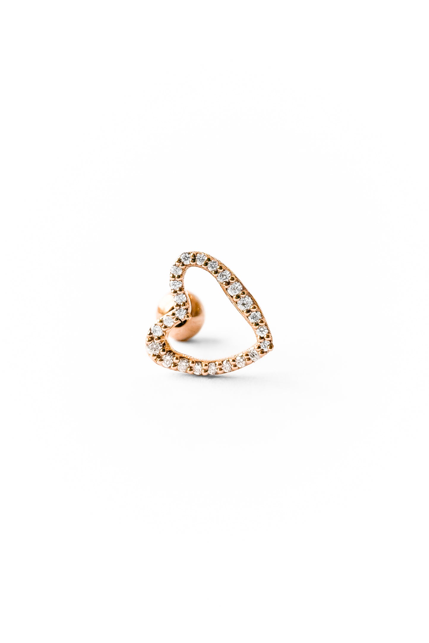 Boucle d'oreille Love Bubble diamonds en or