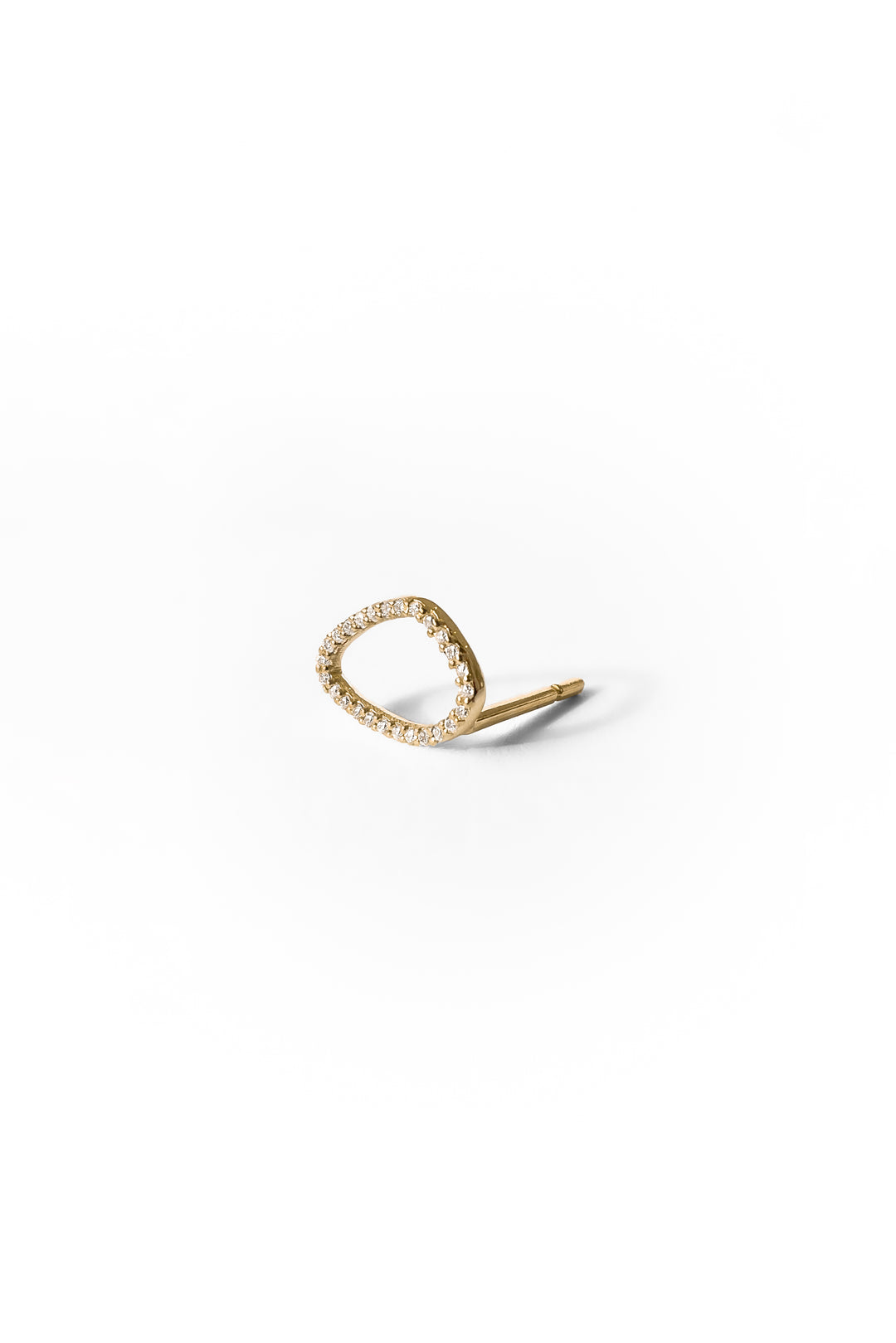 Boucle d'oreille Medium Bubble diamonds en or