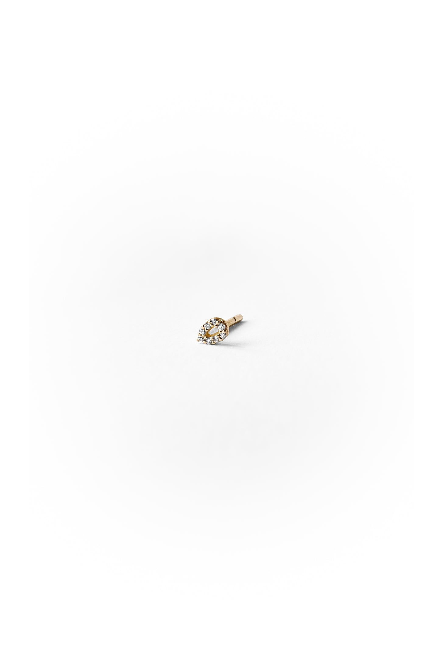 Mini Bubble diamonds gold earring