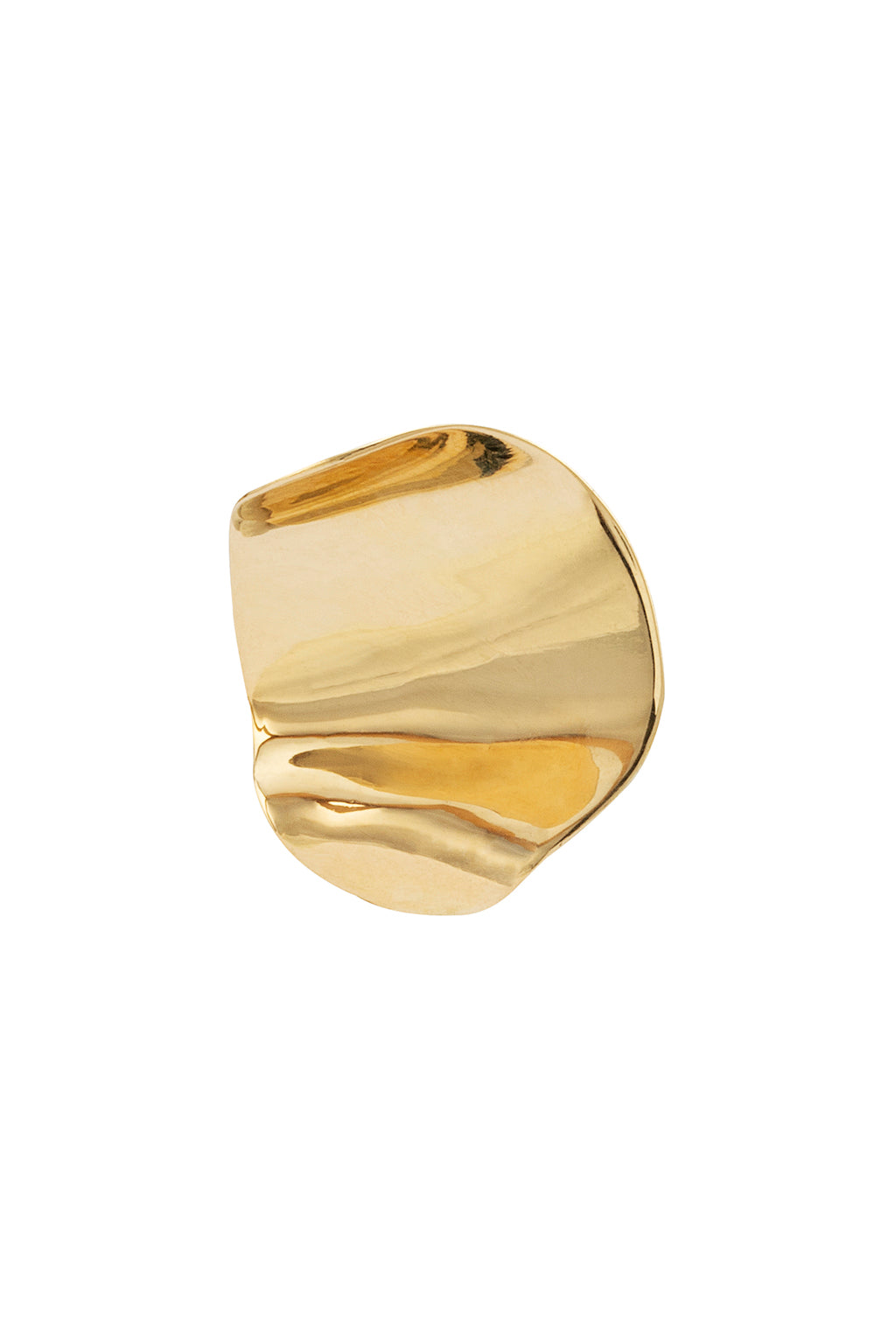 Pendiente Petal "A" de oro