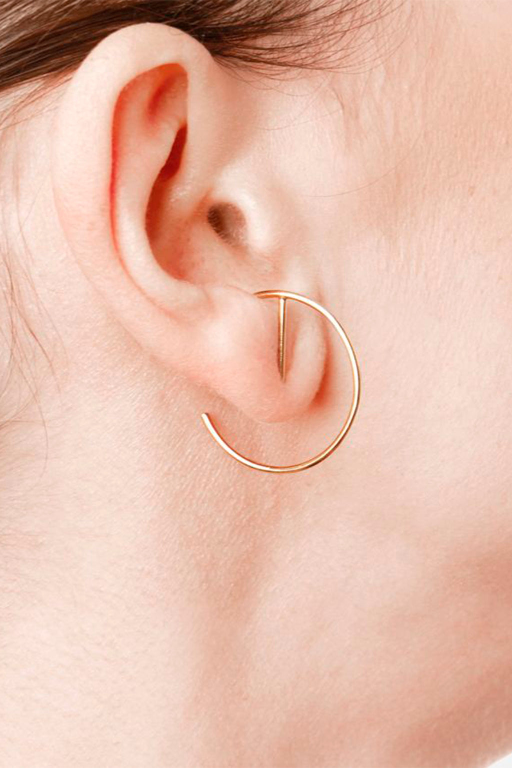 Pendiente Radius de oro 