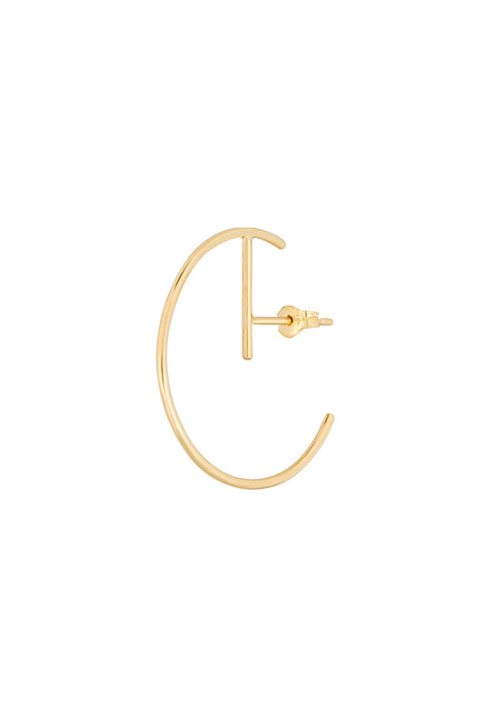 Pendiente Radius de oro 