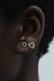 Small Bubble diamonds gold earring