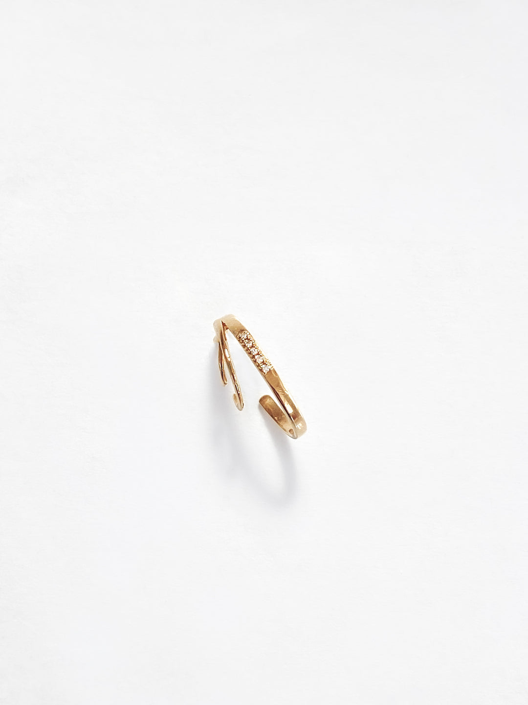 Pendiente Three bangles diamonds de oro