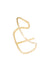 Open V gold earring
