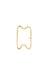 Open V gold earring