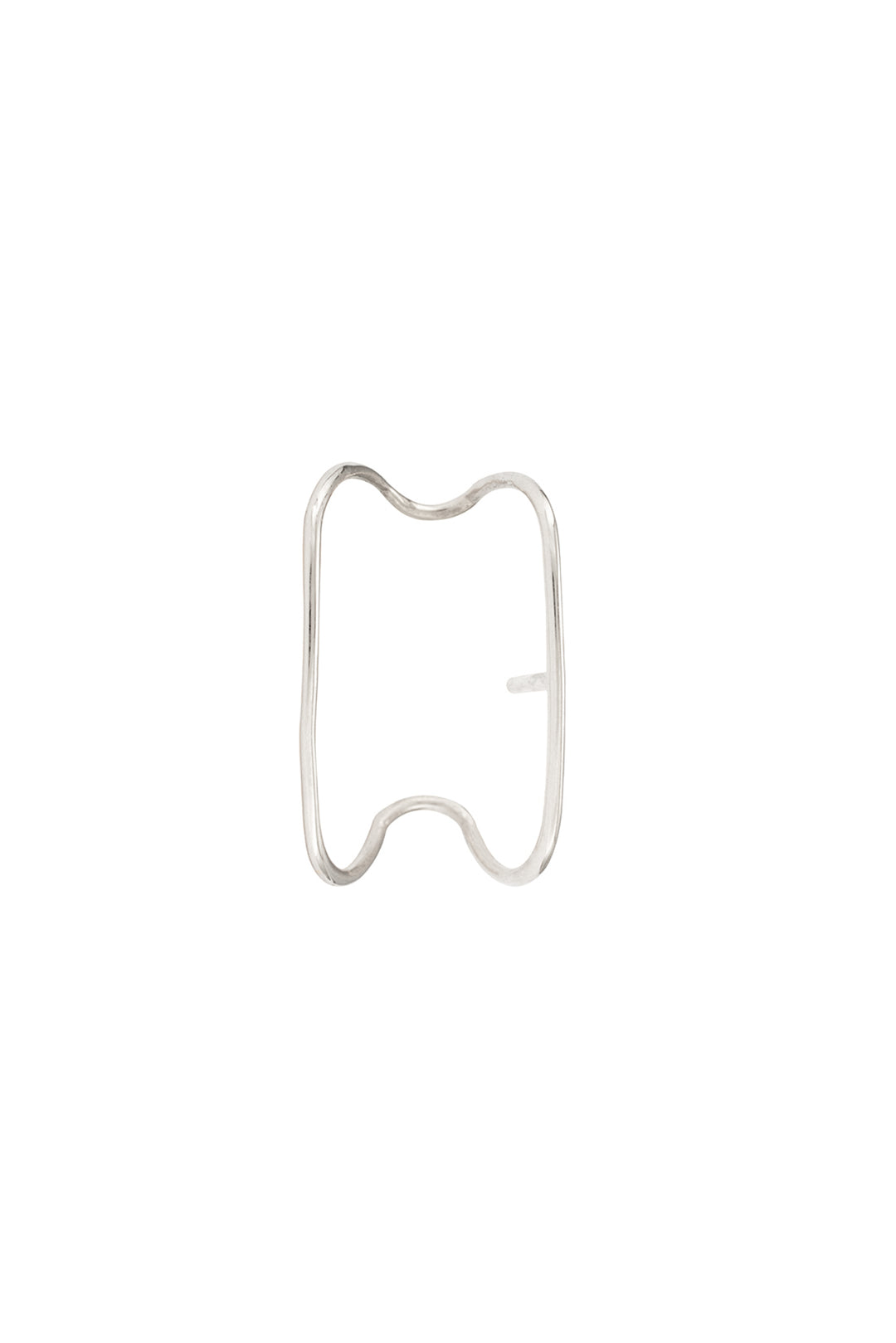 Open V gold earring