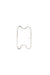 Open V gold earring