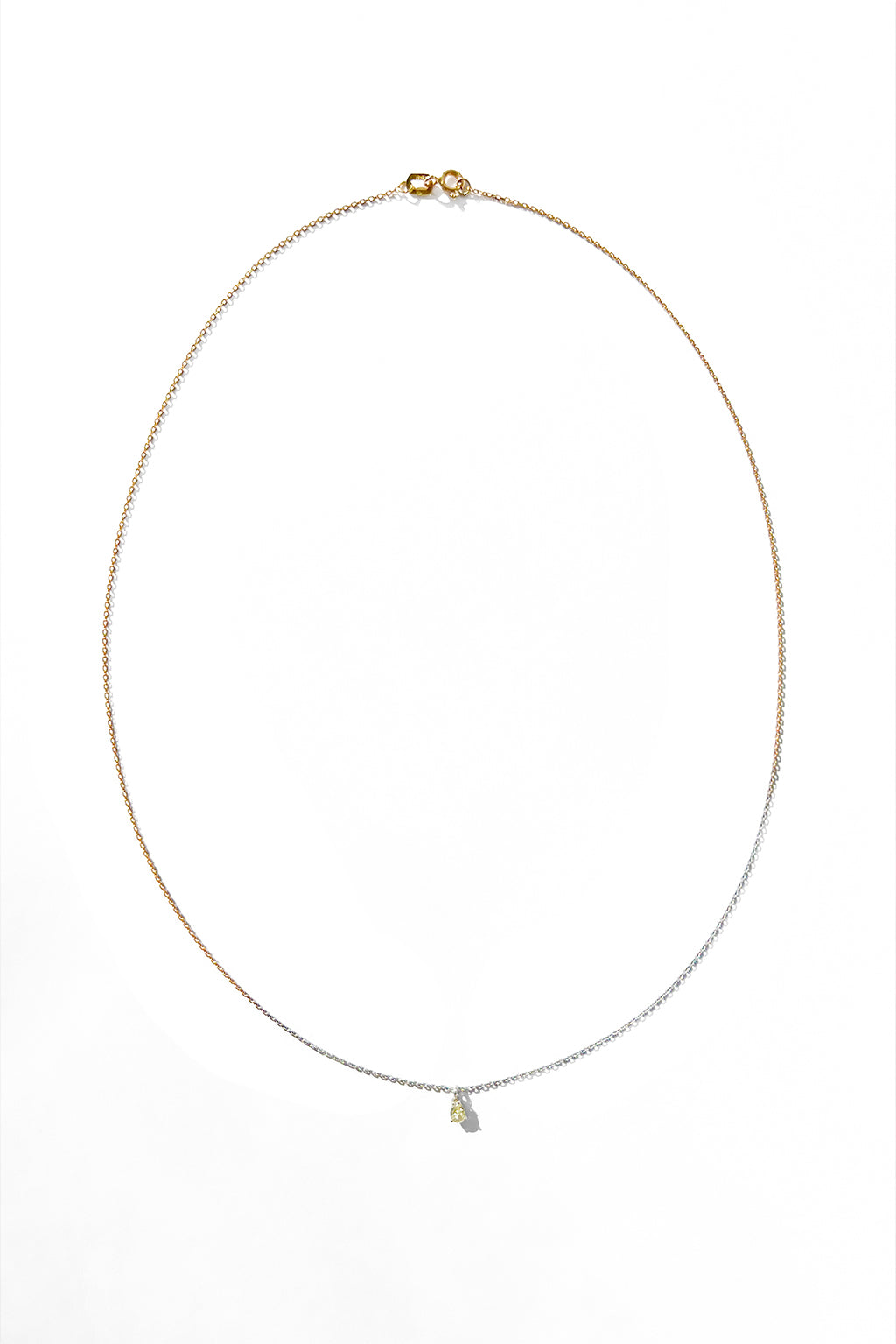 Yellow Pear gold necklace