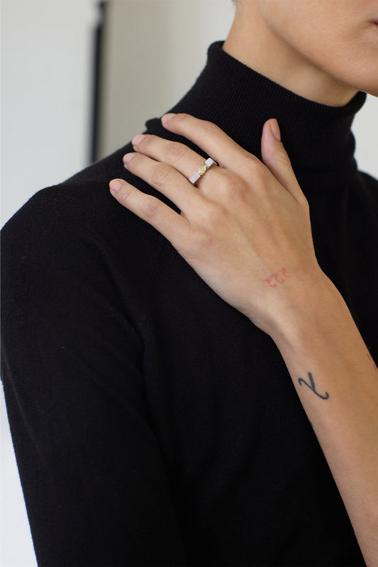 Bague Yellow Pear en or