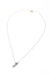 Wife Topaz Pendant in white 18k gold with diamonds and pear-shaped topaz, handcrafted by Sansoeurs.