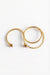 Double Miki Brown Diamonds Gold Ring in 18k yellow gold with brown diamonds, designed by Sansoeurs.