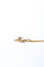 Drop Baguettes Gold Necklace in 18k yellow gold with diamonds and a 5 mm topaz, designed by Sansoeurs.
