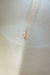 Drop Baguettes Gold Necklace in 18k yellow gold with diamonds and a 5 mm topaz, designed by Sansoeurs.