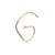 Pendiente G diamond de oro