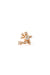 Star cascade earring in 18k rose gold with diamonds, close-up view