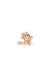 Star cascade earring in 18k rose gold with diamonds, close-up view
