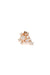Star cascade earring in 18k rose gold with diamonds, close-up view
