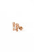 Star cascade earring in 18k rose gold with diamonds, close-up view