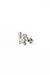 Star cascade earring in 18k white gold with diamonds, close-up view
