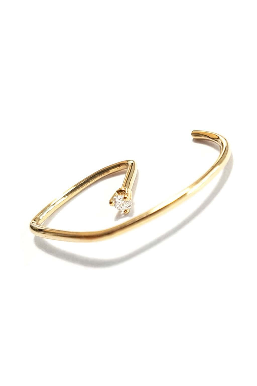 Pendiente G diamond de oro