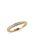 Half Pave gold ring