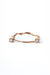 Small Miki Two Diamonds Gold Ring in 18k rose gold, handcrafted by Sansoeurs