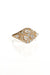 Sugar Signet Gold Ring in 18k gold with diamonds, handcrafted by Sansoeurs.
