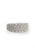 Irregular Full Band Diamonds Ring in 18k gold with diamonds, handcrafted by Sansoeurs.