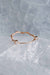Small Miki Two Diamonds Gold Ring in 18k rose gold, handcrafted by Sansoeurs

