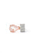 Pink Morganite Drop Earring in 18k white gold with diamonds and morganite 8×6 mm, designed by Sansoeurs.