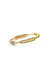 Moi-Moi ring in 18k gold with repeated segments, front view