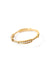 Moi-Moi ring in 18k gold with repeated segments, front view