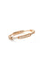 Moi-Moi ring in 18k gold with repeated segments, front view